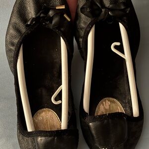 Michael Kors Black Flats with Bow Detail